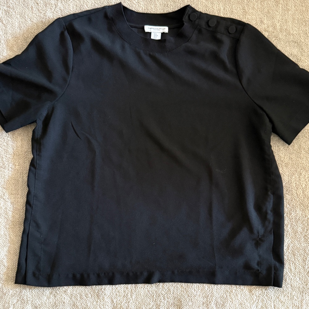 Carolina Belle Elegant Black Blouse